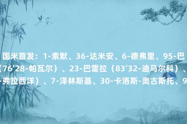 国米首发：1-索默、36-达米安、6-德弗里、95-巴斯托尼、2-邓弗里斯（76’28-帕瓦尔）、23-巴雷拉（83’32-迪马尔科）、21-阿斯拉尼（63’16-弗拉西洋）、7-泽林斯基、30-卡洛斯-奥古斯托、99-塔雷米（63’9-小图拉姆）、10-劳塔罗（76’8-阿瑙托维奇）　　威尼斯首发：35-斯坦科维奇、21-萨格拉多（26’5-哈普斯）、4-埃泽斯、33-塞夫科、7-赞帕诺（88’9-吉特夏尔）、6-布西奥、14-卡维利亚（89’17-孔德）、97-敦比亚（70’19-比亚卡森）、77-埃勒特森、11-奥里斯塔尼奥（70’10-耶博阿）、20-波赫扬帕洛体育集锦