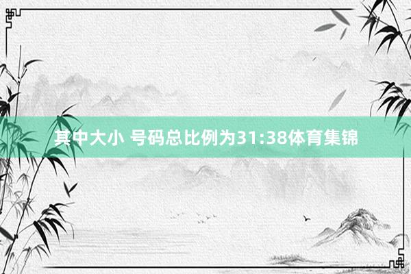其中大小 号码总比例为31:38体育集锦