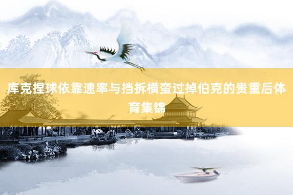 库克捏球依靠速率与挡拆横蛮过掉伯克的贵重后体育集锦