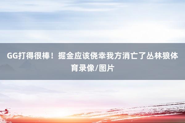 GG打得很棒！掘金应该侥幸我方消亡了丛林狼体育录像/图片