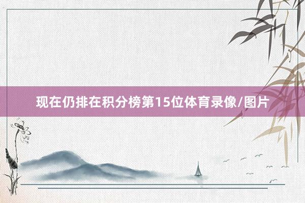 现在仍排在积分榜第15位体育录像/图片
