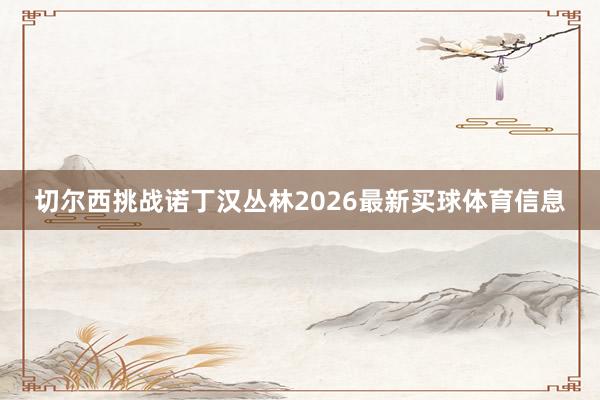 切尔西挑战诺丁汉丛林2026最新买球体育信息