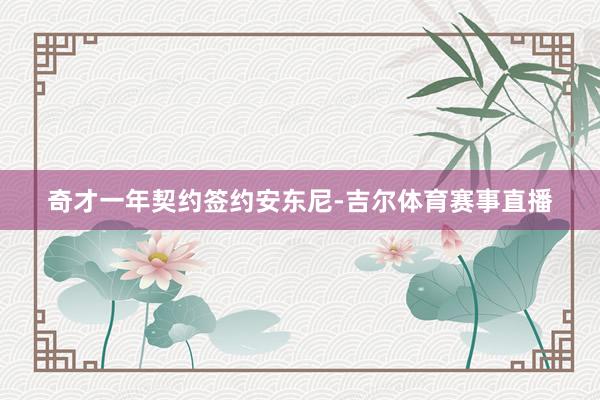 奇才一年契约签约安东尼-吉尔体育赛事直播