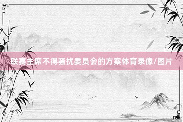 联赛主席不得骚扰委员会的方案体育录像/图片