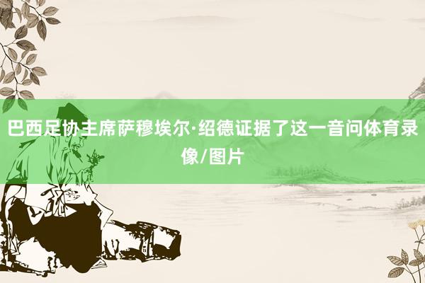 巴西足协主席萨穆埃尔·绍德证据了这一音问体育录像/图片