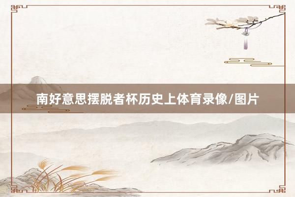 南好意思摆脱者杯历史上体育录像/图片