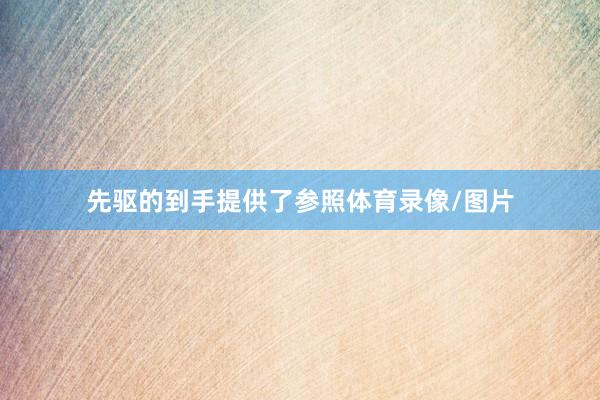 先驱的到手提供了参照体育录像/图片