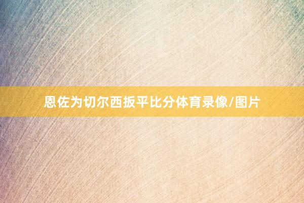 恩佐为切尔西扳平比分体育录像/图片