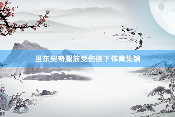 当东契奇腿筋受伤倒下体育集锦